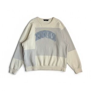 Teddy Fresh Patchwork Colorblock Teddy Bear Sweatshirt Mens 2XL Unisex Oversized